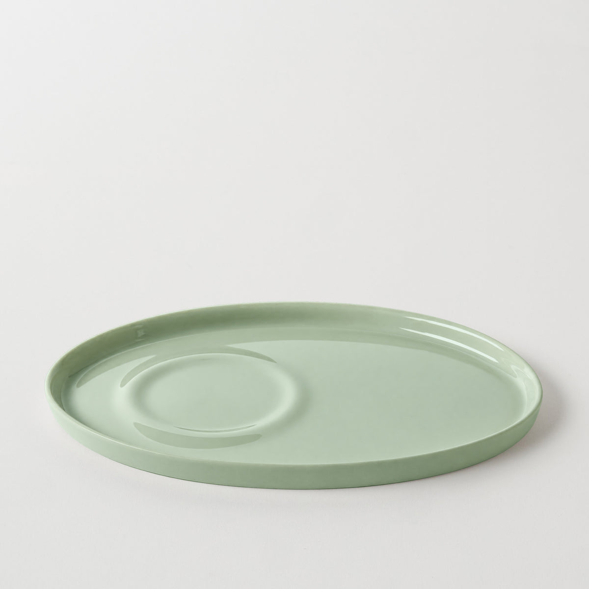 Basıc Oval Kahve Tabağı/ Mint