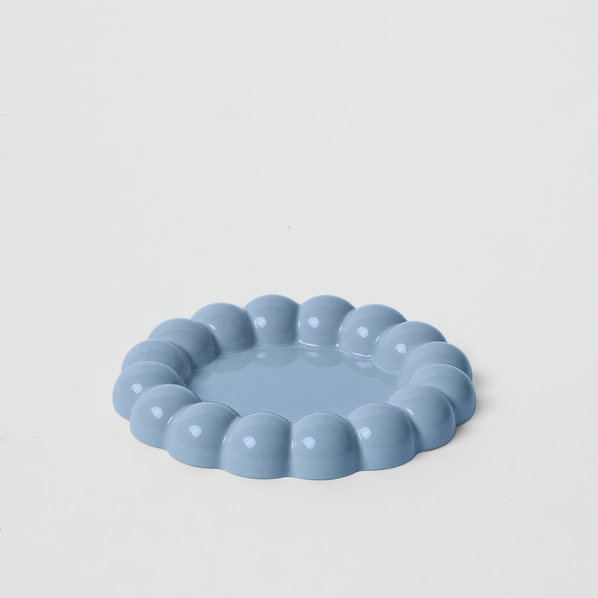 Lotus Kahve Tabağı / Açık Mavi