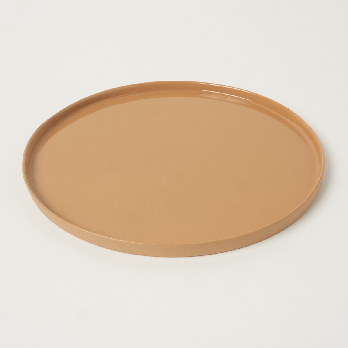 Basıc Yuvarlak Yemek Tabağı X-Large / Gold Kahve
