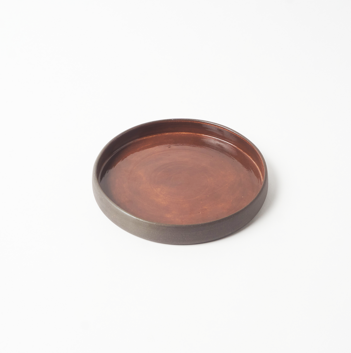 El Yapımı Stoneware Tabak / Kiremit