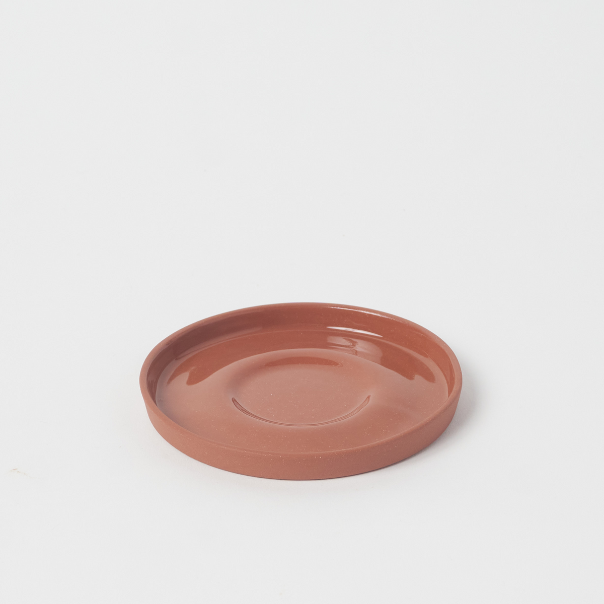 Basıc Yuvarlak Kahve Tabağı Small / Koral