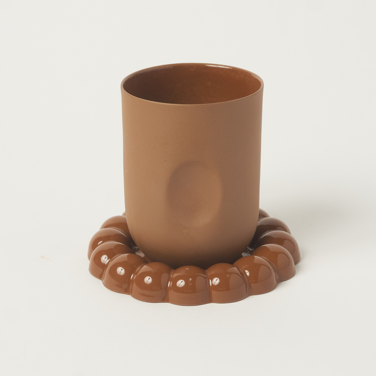 Lotus Kahve Tabağı / Kızıl Kahve