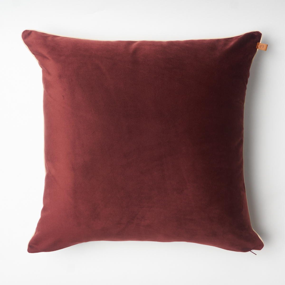 Bordo Kadife Kırlent Kılıfı 50x50 cm