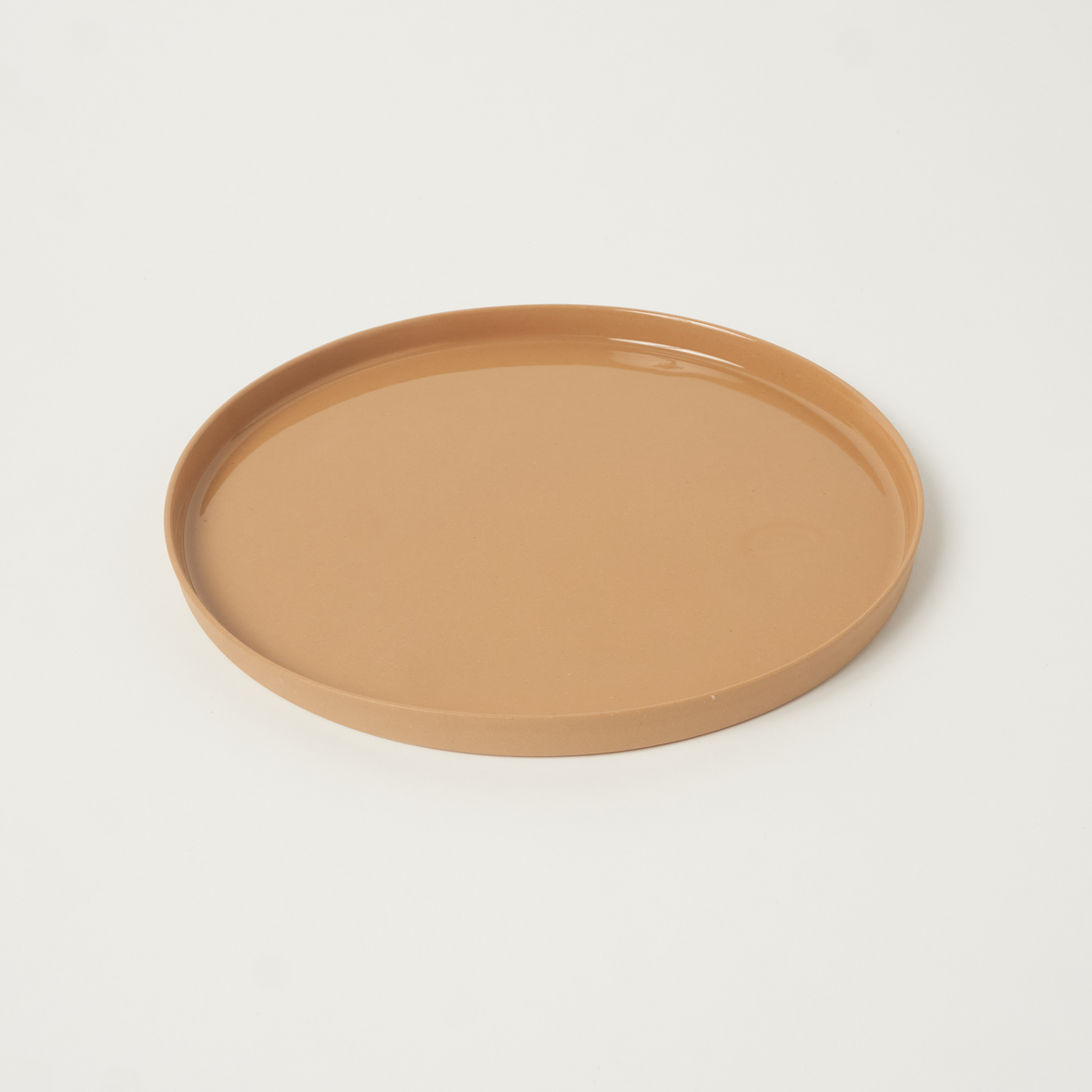 Basıc Yuvarlak Yemek Tabağı Large / Gold Kahve