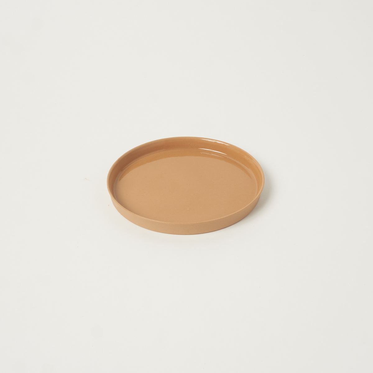 Basıc Yuvarlak Yemek Tabağı Small / Gold Kahve