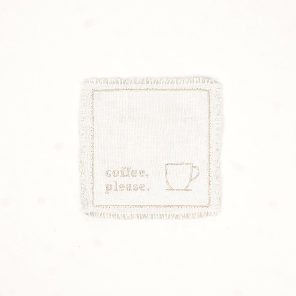 Nakışlı Kahve Peçetesi / Coffee Please