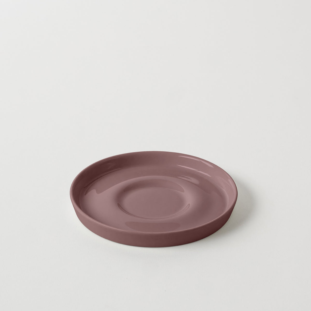 Basıc Yuvarlak Kahve Tabağı Small / Mürdüm