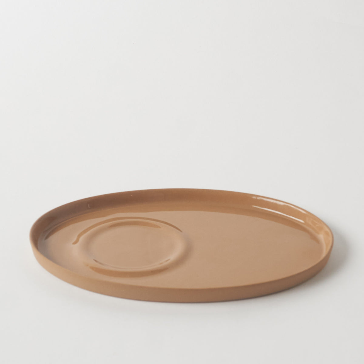 Basıc Oval Kahve Tabağı / Gold Kahve