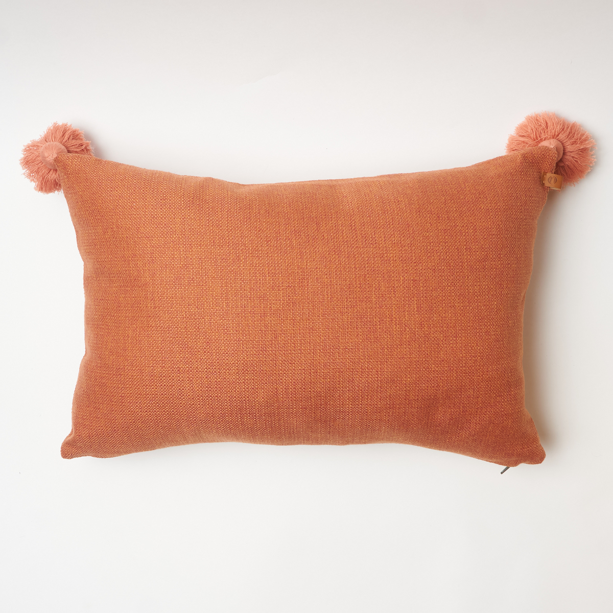 Taba Püskül Detaylı Yün  Kırlent Kılıfı 35 x 50 cm